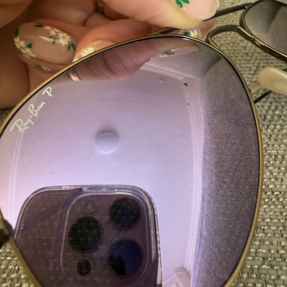 Ray-Ban Purple Aviator Sunglasses - Picture 2 of 5